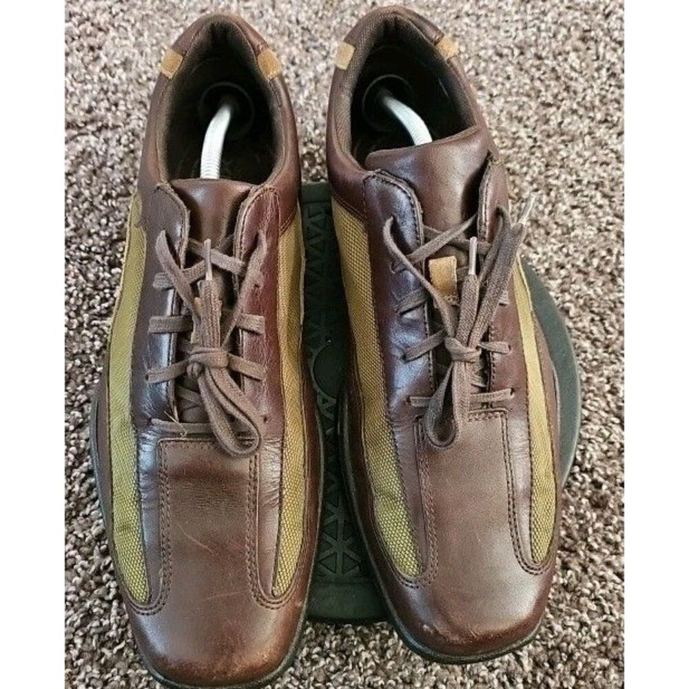 Rockport XCS leather & canvas Ltd. Edition Mens Sz 11.5 Lace shoes bowling style